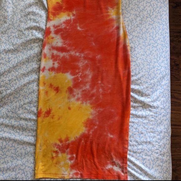 Pie Dye Collection, the Sunset midi bodycon dress, small - Picture 5 of 6
